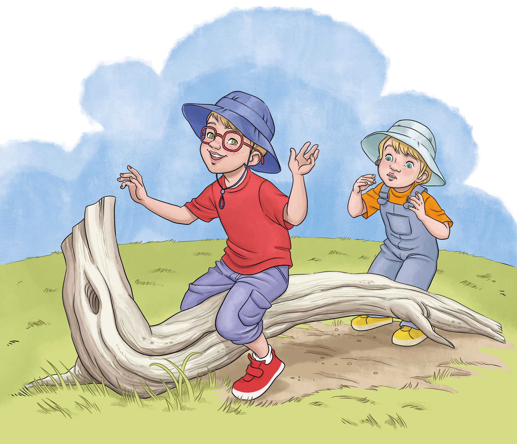 Nathalie-Ortega-Playing-on-a-Dinosaur Playing on a Dinosaur